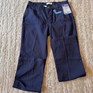 Lee Riders Women’s Size 12L Navy Blue Casual Relaxed Straight Leg Pants